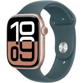 Смарт-часы Apple Watch Series 10 42mm Rose Gold Aluminum Case with Lake Green Sport Band M/L