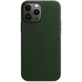 Кожаный чехол Apple MagSafe для iPhone 13 Pro Max Зелёная секвойя