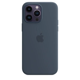 Силиконовый чехол Apple MagSafe для iPhone 14 Pro Max Storm Blue