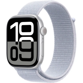 Смарт-часы Apple Watch Series 10 46mm Silver Aluminum Case with Blue Cloud Sport Loop