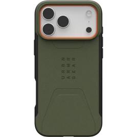 Чехол UAG MagSafe Civilian для iPhone 17 Pro Max Olive/Orange