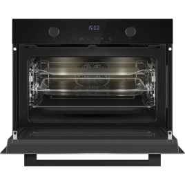Встраиваемый компактный духовой шкаф с СВЧ Weissgauff OE 4551 DB Black Edition Black