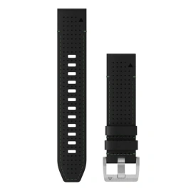 Ремешок Garmin QuickFit Marq Leather Watch Band (010-13225-09) 22mm Black/Green