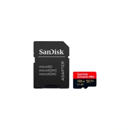 Карта памяти Sandisk Extreme Pro 128GB MicroSDXC Class 10/UHS-I/U3/V30/A2/170 Мб/с SDSQXCY-128G-GN6MA
