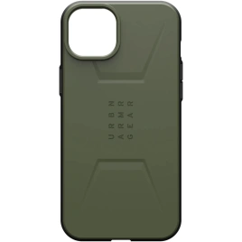 Чехол UAG с поддержкой MagSafe Civilian для iPhone 15 Plus Olive Drab (114306117272)