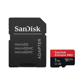 Карта памяти Sandisk Extreme Pro 1TB MicroSDXC Class 10/UHS-I/U3/V30/A2/170 Мб/с SDSQXCZ-1T00-GN6MA