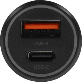 Автомобильное зарядное устройство Deppa 20W USB-C/USB-A 11298 Black