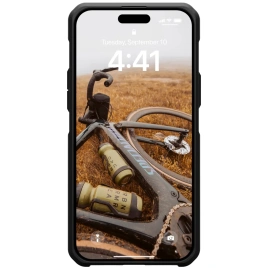 Чехол UAG с поддержкой MagSafe Metropolis LT для iPhone 15 Plus Kevlar Black (114308113940)