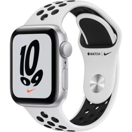 Смарт-часы Apple Watch Series SE GPS 44mm Silver/Black (Серебристый/Черный) Nike Sport Band (MKQ73RU/A)