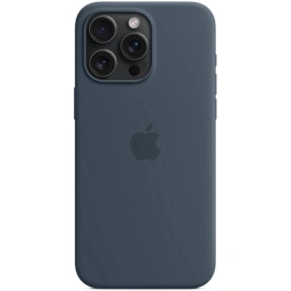 Силиконовый чехол Apple MagSafe для iPhone 15 Pro Storm Blue