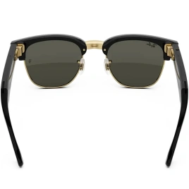 Умные очки Ray-Ban Clubmaster (audio) Shiny Black on Gold Standard Green