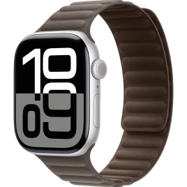 Смарт-часы Apple Watch Series 10 42mm Silver Aluminum Case with Dark Taupe Magnetic Link M/L