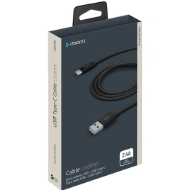 Кабель Deppa USB-C/USB-A 1,2m 72270 Black