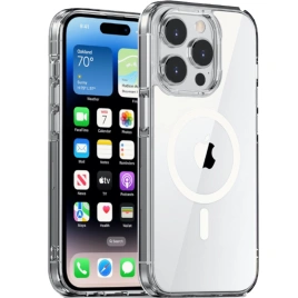 Чехол Gurdini Alba Series Protective with MagSafe для iPhone 15 Pro Max Clear