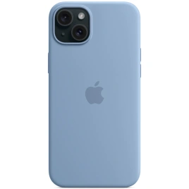 Силиконовый чехол Apple MagSafe для iPhone 15 Winter Blue