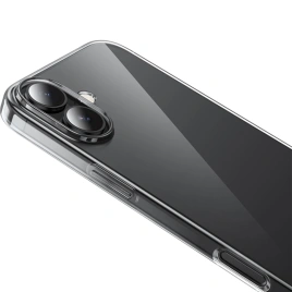 Силиконовый чехол Hoco для iPhone 16 Plus Clear