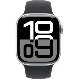Смарт-часы Apple Watch Series 10 42mm Silver Aluminum Case with Black Sport Band S/M