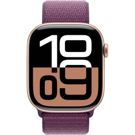 Смарт-часы Apple Watch Series 10 46mm Rose Gold Aluminum Case with Plum Sport Loop