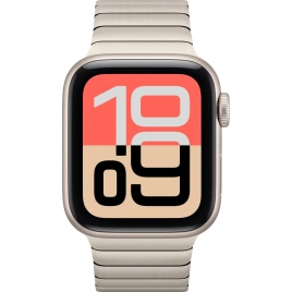 Смарт-часы Apple Watch SE (2025) 40mm Starlight Aluminum Case with Natural Link Bracelet