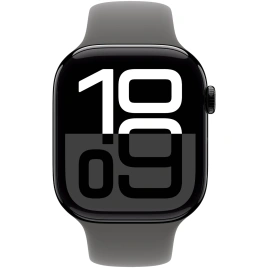 Смарт-часы Apple Watch Series 10 46mm Jet Black Aluminum Case with Stone Gray Sport Band S/M