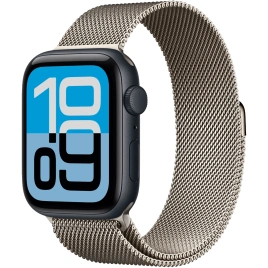 Смарт-часы Apple Watch SE (2025) 40mm Midnight Aluminum Case with Natural Milanese Loop