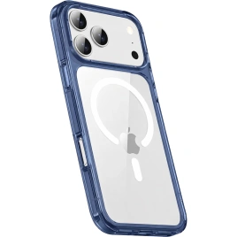 Чехол Gurdini Alba Series Protective with MagSafe для iPhone 17 Pro Dark Blue