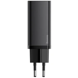Сетевое зарядное устройство Baseus 65W USB-A/USB-C CCGAN2L-B01 Black