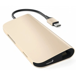 Хаб Satechi USB-C 8 в 1 (ST-TCMAG) Gold