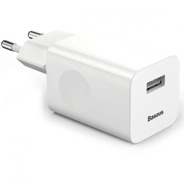 Сетевое зарядное устройство Baseus 24W USB-A CCALL-BX02 White