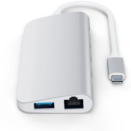 Хаб Satechi USB-C 9 в 1 (ST-TCMM8PAS) Silver