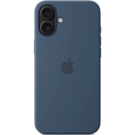 Чехол Apple Silicone Case with MagSafe для iPhone 16 Plus Denim