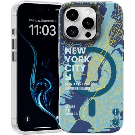 Чехол Benks Magnetic City Case with MagSafe для iPhone 16 Pro New York