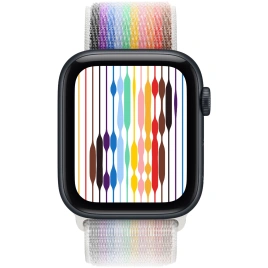 Смарт-часы Apple Watch SE (2025) 44mm Midnight Aluminum Case with Pride Edition Sport Loop