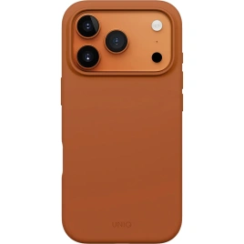 Чехол Uniq Lino Hybrid Silicone Case with MagClick для iPhone 17 Pro Max Sunset Orange