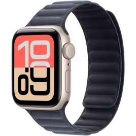 Смарт-часы Apple Watch SE (2025) 40mm Starlight Aluminum Case with Navy Magnetic Link S/M