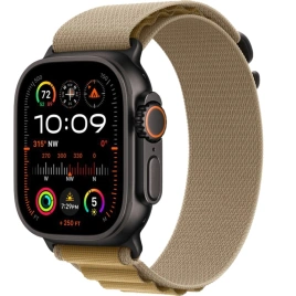 Смарт-часы Apple Watch Ultra 2 (2024) 49mm Black Titanium Case with Tan Alpine Loop S