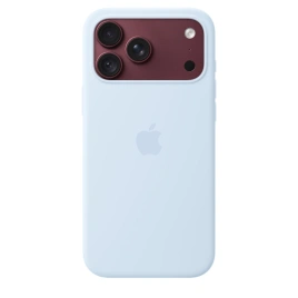 Чехол Apple Silicone Case with MagSafe для iPhone 18 Pro Crisp Blue (MK8W4)