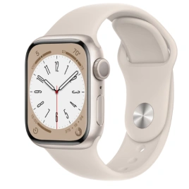 Смарт-часы Apple Watch Series 8 GPS 45mm Starlight Sport Band