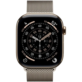 Смарт-часы Apple Watch Series 11 42mm Gold Titanium Case with Natural Milanese Loop