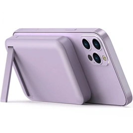 Внешний аккумулятор WiWU Snap Cube Magsafe Wireless Charge SC 10000 mAh Purple