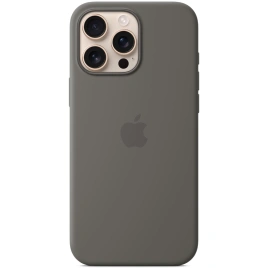 Чехол Apple Silicone Case with MagSafe для iPhone 16 Pro Max Stone Gray