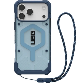 Чехол UAG MagSafe Pathfinder Clear для iPhone 17 Pro Max (с шнурком) Active Blues Lanyard