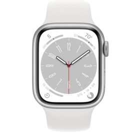 Смарт-часы Apple Watch Series 8 GPS 45mm Silver/White Sport Band