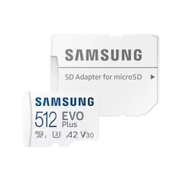 Карта памяти Samsung EVO Plus 512GB MicroSDXC Class 10/UHS-I/U3/130Мб/с MB-MC512KA