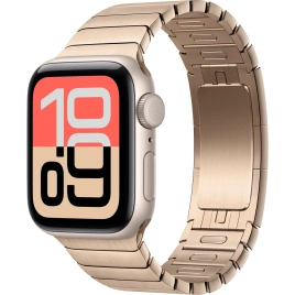 Смарт-часы Apple Watch SE (2025) 40mm Starlight Aluminum Case with Gold Link Bracelet