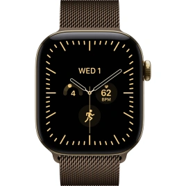 Смарт-часы Apple Watch Series 12 46mm Radiant Gold Titanium Case with Dark Bronze Milanese Loop S/M