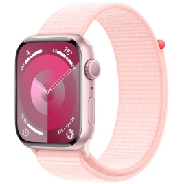 Смарт-часы Apple Watch Series 9 41mm Pink Aluminum Case with Light Pink Sport Loop (MR953)