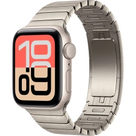 Смарт-часы Apple Watch SE (2025) 40mm Starlight Aluminum Case with Natural Link Bracelet