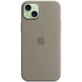 Силиконовый чехол Apple MagSafe для iPhone 15 Plus Clay