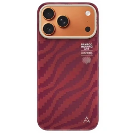 Чехол Airity Bamboo Shadow Oriental для iPhone 17 Pro Claret Red